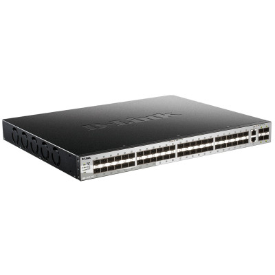 D-Link DGS-3130-54S 54-Port Gigabit Lite L3 Managed Switch, 48x SFP ports, 2x 10GBASE-T and 4x 10G SFP+ D-Link DGS-3130-54S 54-Port Gigabit Lite L3 Managed Switch, 48x SFP ports, 2x 10GBASE-T and 4x 10G SFP+